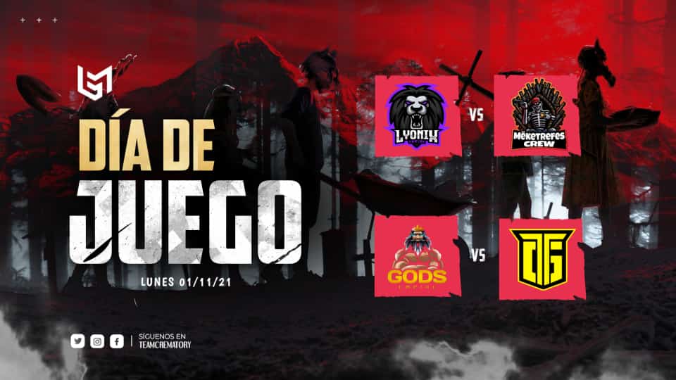 LigaMorgue's tweet photo. #LigaMorgue | ¡GRUPO A! 🔥

Nueva jornada, esta vez del Grupo A, dos encuentros de alto nivel nos esperan el día de hoy. 💪🏼

~ Lyonix Gaming 🆚 Meketrefes Crew
~ Gods Empire 🆚 Titans Ghost

¿Quién es tu favorito? 🤔

#GoMorgue ⚰️ https://t.co/S7YRpEtDAp