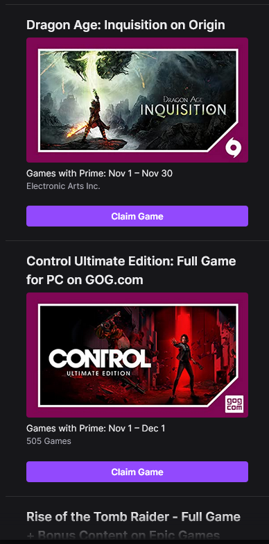 DanVanDam's tweet photo. Hot damn Amazon+GOG went hard with the freebies! #Primefreebies @GOGcom https://t.co/wiOMknvA4Y