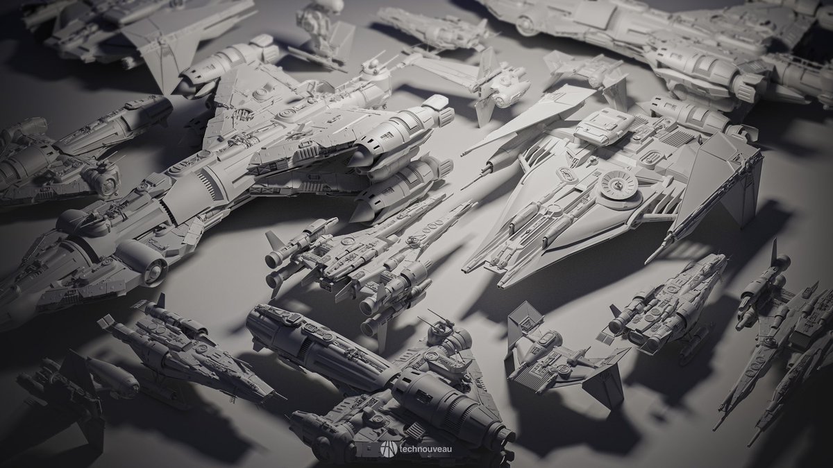 technouveau_art's tweet photo. Star Wars ship designs. #Technouveau #digitalart #digitaldesign #art #conceptdesign #photoshop #cgi #sciencefiction #productiondesign #aaagamesdev #digitalartist #blender3d #starwars #blendercommunity #eevee https://t.co/SY6aqDhgT0