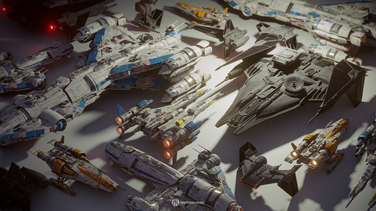 technouveau_art's tweet photo. Star Wars ship designs. #Technouveau #digitalart #digitaldesign #art #conceptdesign #photoshop #cgi #sciencefiction #productiondesign #aaagamesdev #digitalartist #blender3d #starwars #blendercommunity #eevee https://t.co/SY6aqDhgT0