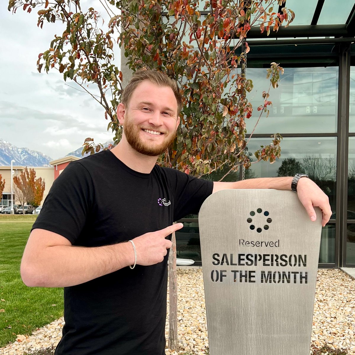 onsetfinancial's tweet photo. Congratulations to Kelton, our salesperson of the month! Enjoy the best spot in the parking lot! #onsetfinancial #applynow https://t.co/PUbqcHKDJZ