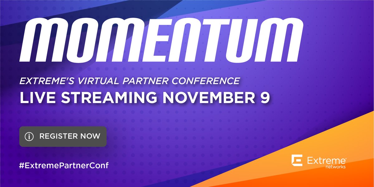 ExtremeNetworks's tweet photo. How can #WiFi6E be a game-changer for your business? Learn more during Extreme’s Virtual Partner Conference on 11/9. Register now: https://t.co/SBnJEm62Cf. #ExtremePartnerConf #channelpartners https://t.co/rjK8tlKjYZ