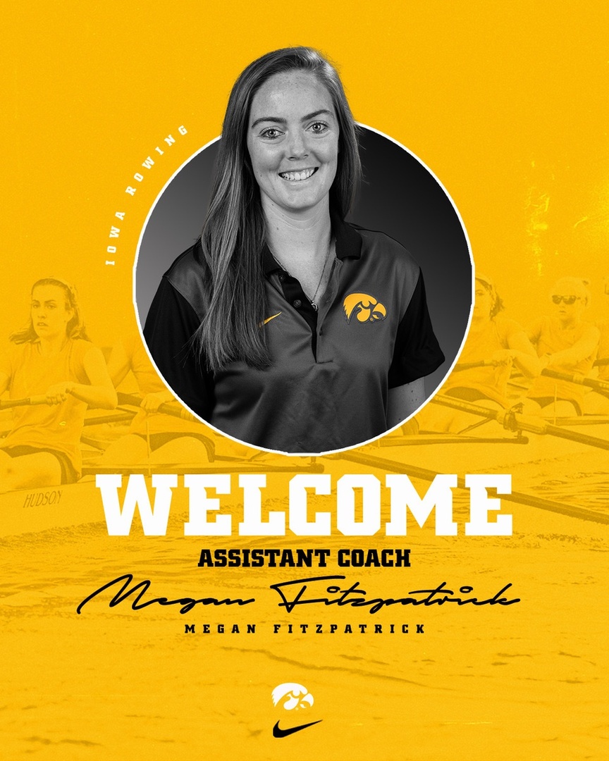 iowarowing's tweet photo. Welcome back Fitzy!

Garbutt announces Megan Fitzpatrick has rejoined the Hawkeye coaching staff. 

🔗 https://t.co/s9D9OUiaeC 

#Hawkeyes 🖤💛 https://t.co/IzF952t1c1