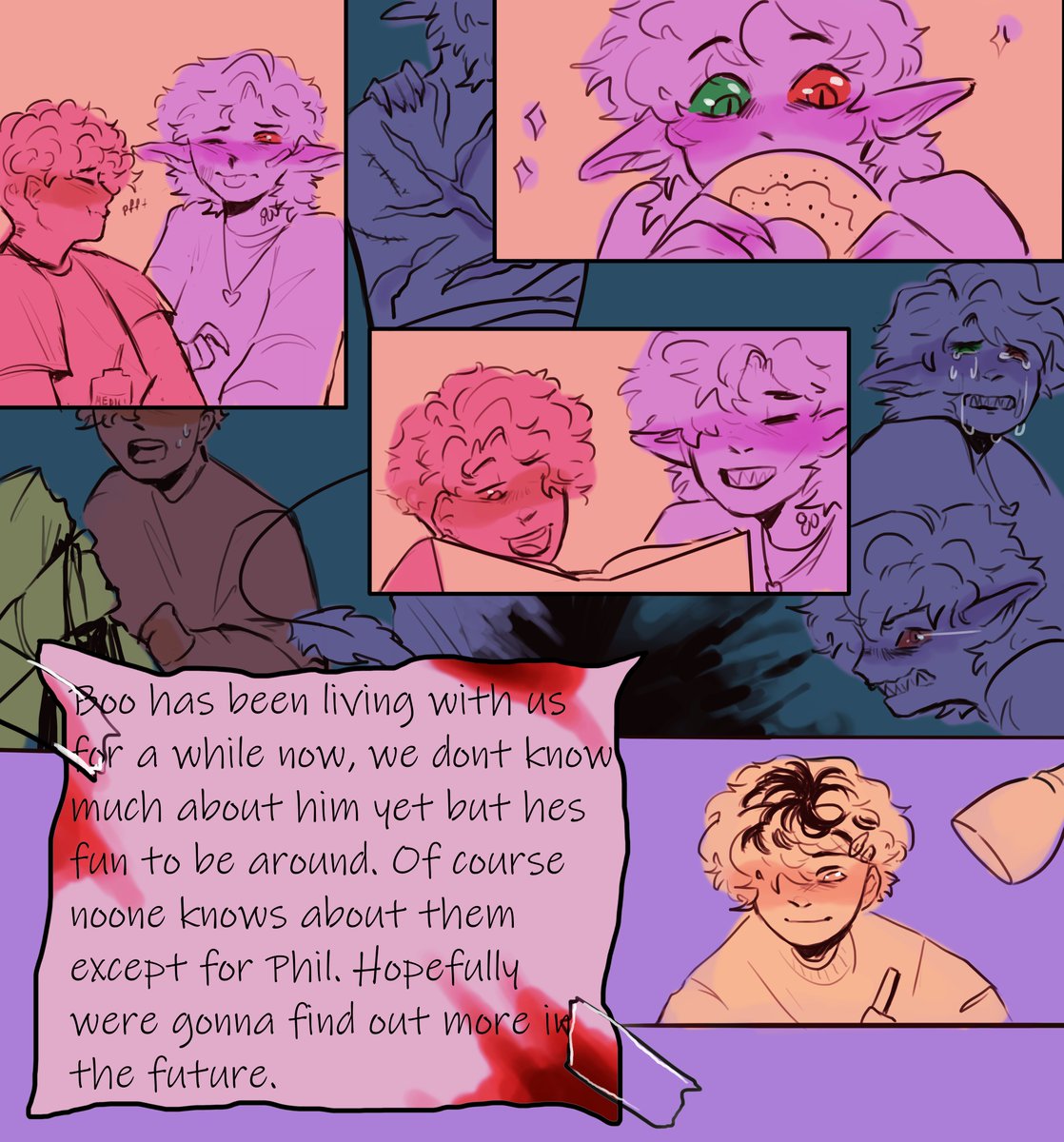 Part 4 of "How they met" (last part)
This is part of my Failure800 au 
//Blood for second page
.
#ranboofanart #tommyinnitfanart #tubbofanart 
Stay tuned for more :D 