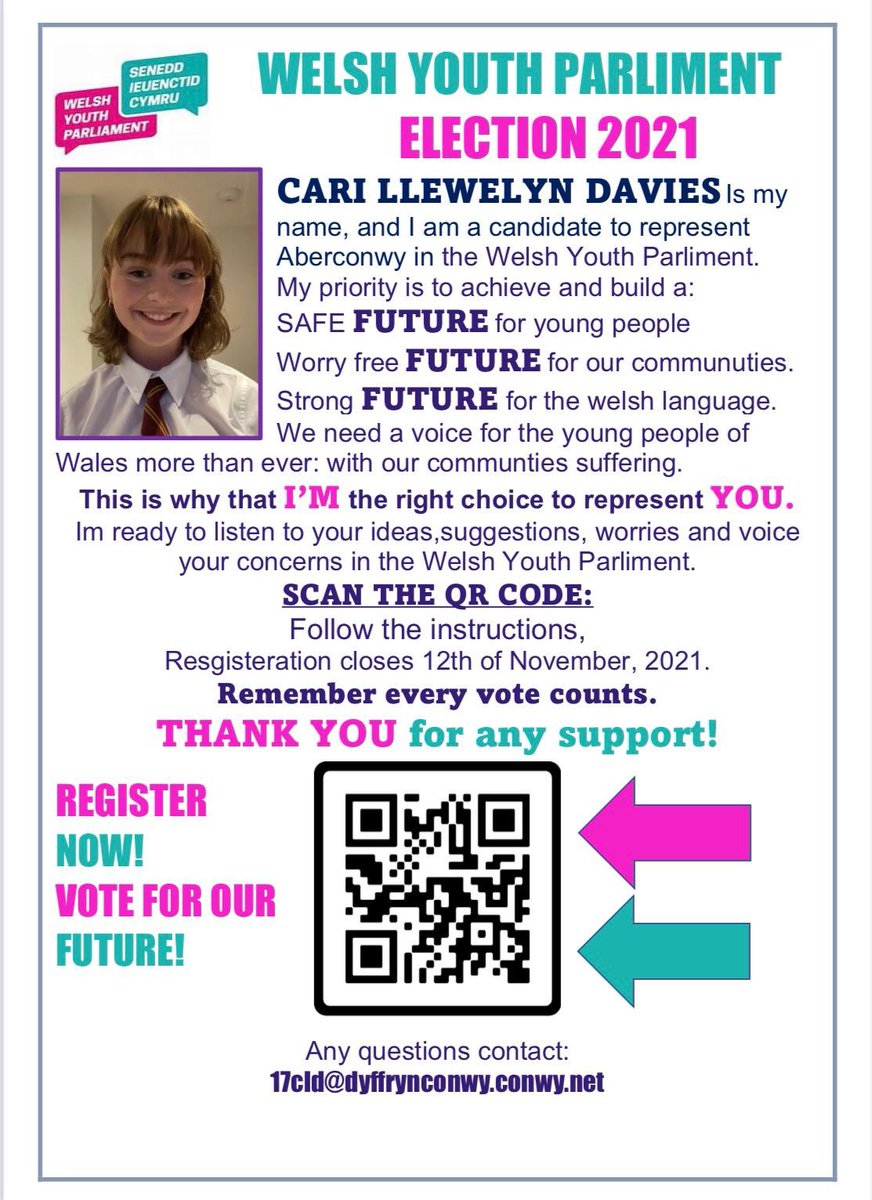 Please share and vote if eligible,   11-18 and live in the Conwy County , good luck to all candidates 👍

mi-nomination.com/wypregister/fo…