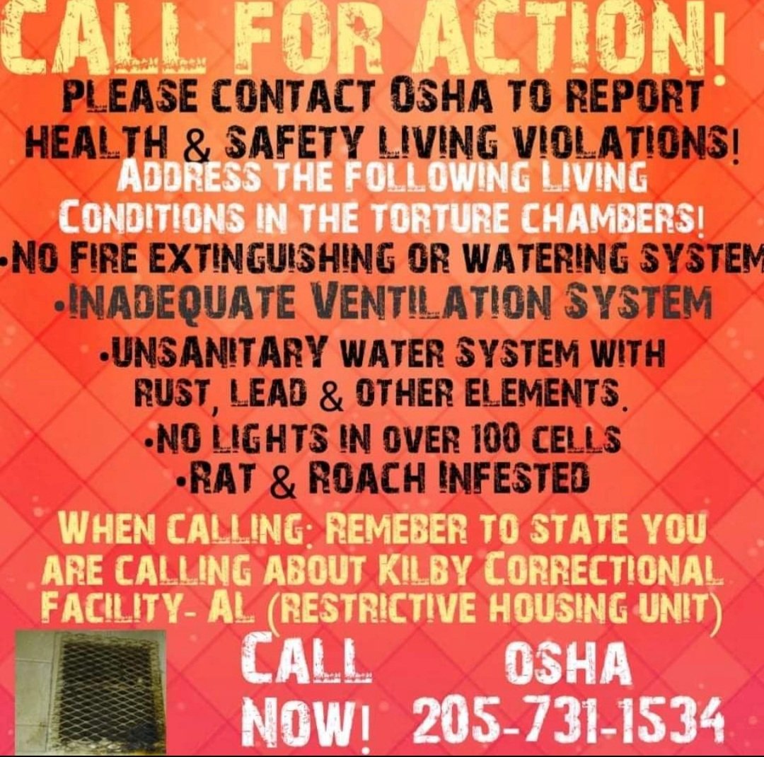 FreeRobertEarl's tweet photo. #calltoaction
#Alabamaprisons
#unsafeconditions
#healthandsafetyviolations https://t.co/EcC0Kk6vmL