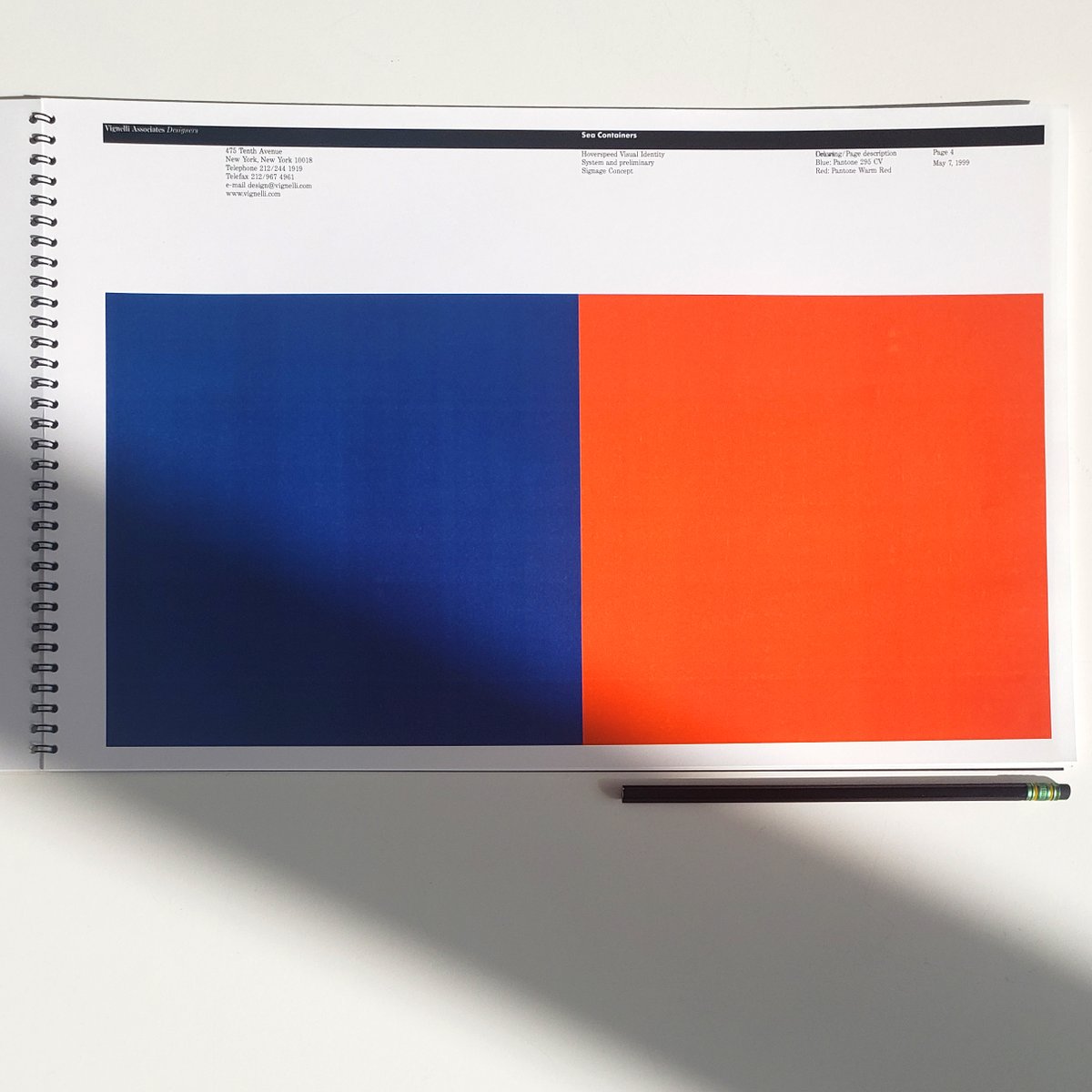 VignelliCenter's tweet photo. It's #manualsmonday! (almost) Every Monday an excerpt from a #standardsmanual from the #archives. Visual Identity System and Preliminary Signage Concept for ferry company #Hoverspeed, #design #Vignelli #DesignArchives #1990s More: https://t.co/n1yIA4Svcx https://t.co/vKlXBHvDNn