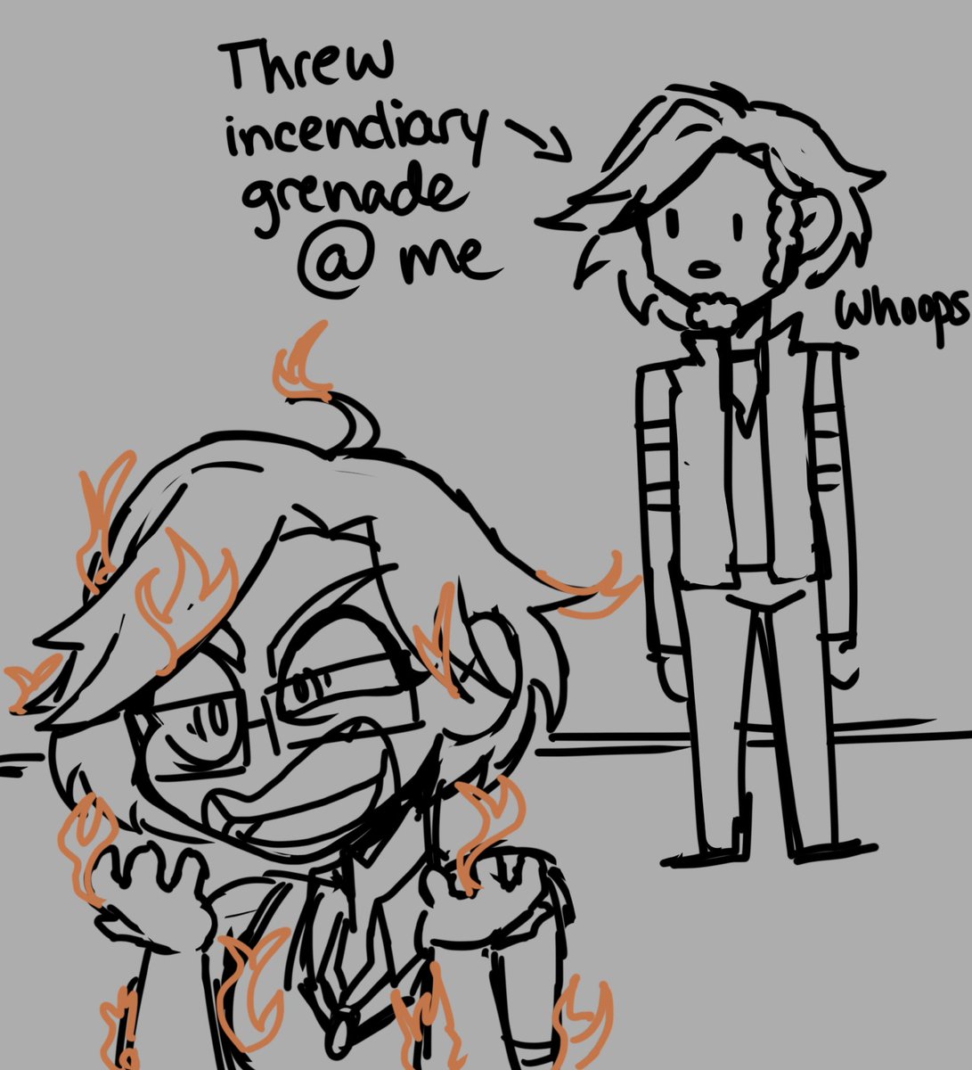 diane_demon's tweet photo. What playing Resident Evil 6 is like with doofus (@MisterFlatGrass) Pt.1
.
.
.
#digitalart #simplesketches #sketchdump https://t.co/CTJPMvQETt