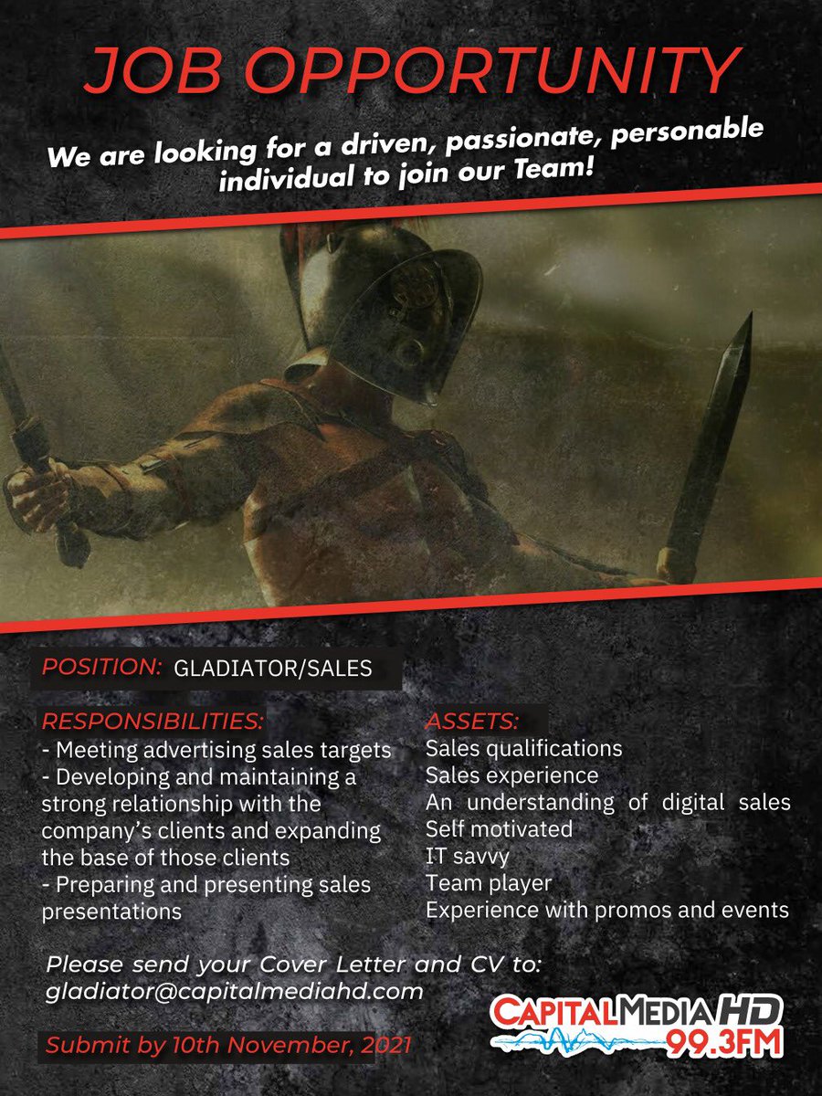 Job vacancy: Digital Sales

Download our app today!
bit.ly/CapitalMediaIO… (iOS) 
bit.ly/CapitalMediaAn… (Android)

Tune in here - bit.ly/TuneinToCapita…

#HDRadio #UptownSound #RadioIsPowerful #morethanradioitsalifestyle