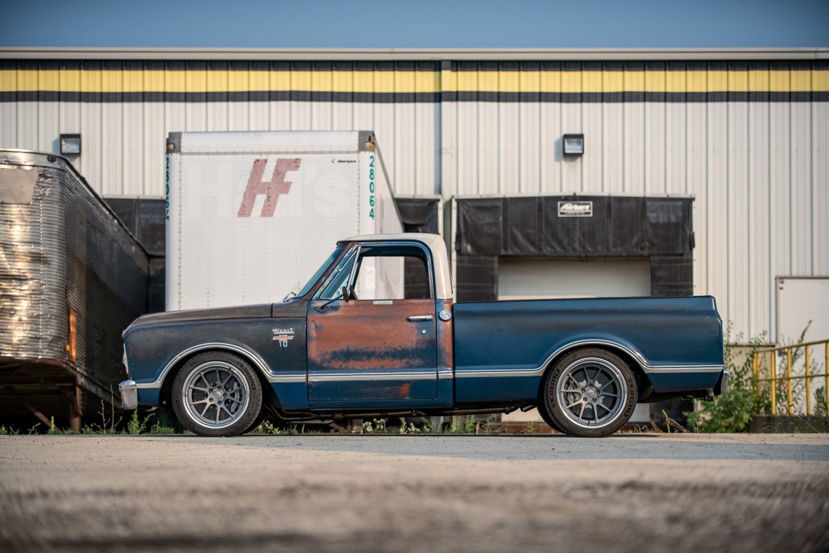 ForgelineWheels's tweet photo. This truck can do it all. Dave’s #survivorseries #protouring #Chevy #C10 on #forgeline #GA3C is another patina’ed warrior from @Roadster_Shop! https://t.co/Z0hOsbNj50 https://t.co/jLSvm7uM8C
