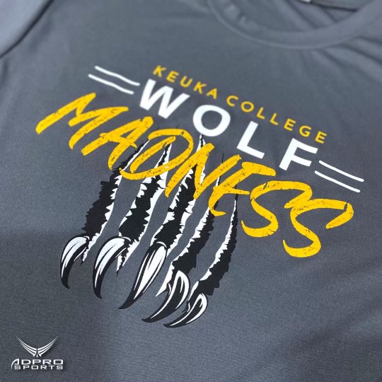 ADPROSports's tweet photo. We enjoyed working with Keuka College on tees to celebrate wolf madness this year. #wolfmadness #KeukaCollege #Keuka https://t.co/jPfQGp1cdk