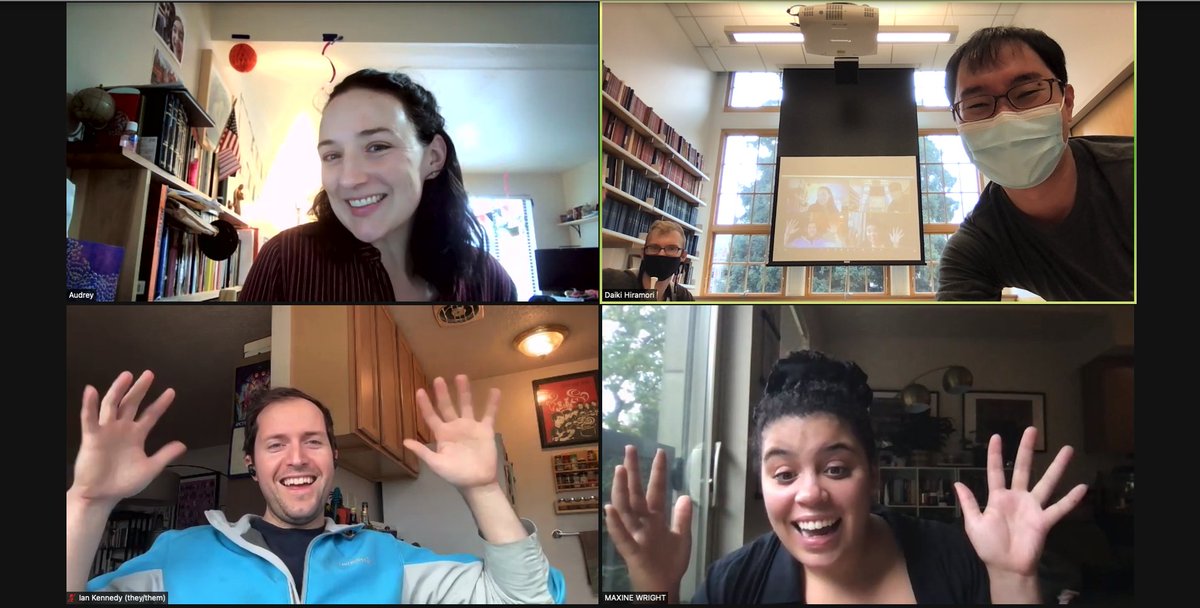 UWGenderGroup's tweet photo. Happy Monday! At today's hybrid meeting, we discussed group member Audrey's reading list/narrative rationale for her comprehensive exam in families and work. We wish Audrey the best of luck on the exam! https://t.co/sn3t5k6i8k