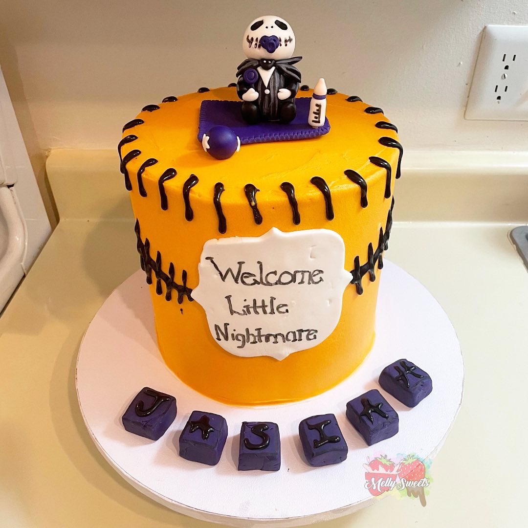 melly4sweets's tweet photo. Nightmare Before Christmas Baby Shower 💀👻🎃🎄👶🏽🧡
#MellySweets #nightmarebeforechristmas #babyshower #halloween #daytonohbaker #blackownedbusiness https://t.co/UjCdEpRbep