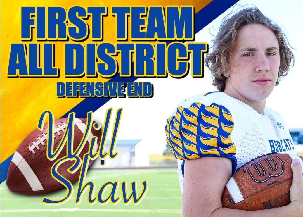 Class 3A District 4 Awards
First Team All District DE
Will Shaw