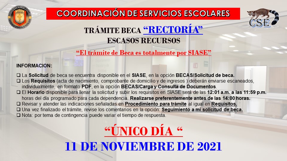 biologiauanl's tweet image. 🚨 AVISO IMPORTANTE🚨

Información para el Trámite de Beca de Rectoría de escasos recursos, para el período Enero-Junio 2022

#BiologíaUANL #SIASE
