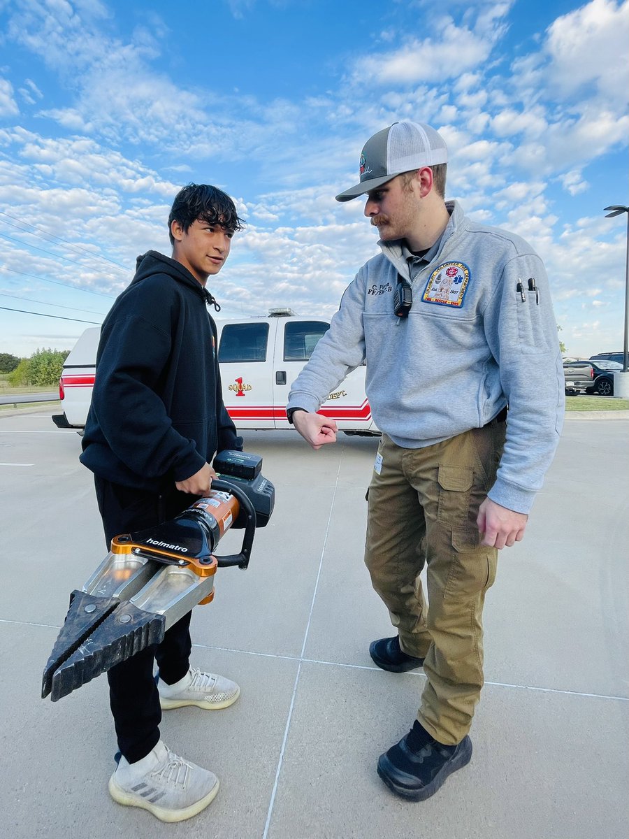 We are fortunate that we have former students who are willing to give back. Thank you, Colin Pieren for sharing your knowledge and time with our Law and Public Safety students! #gisdgr8ness