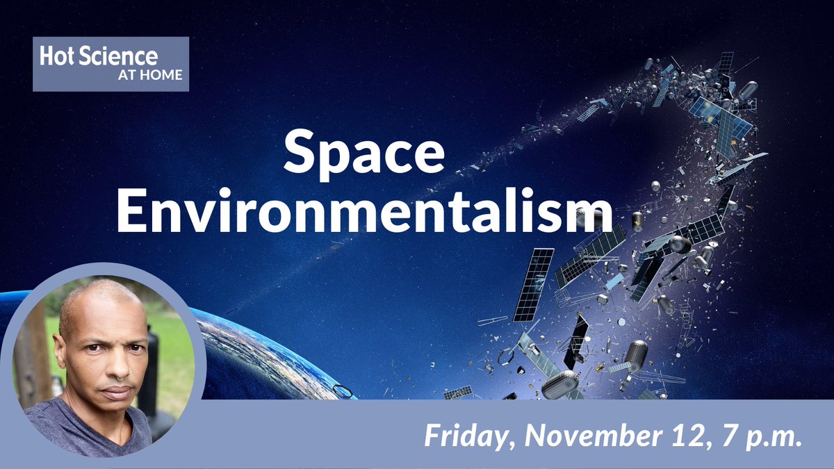 TexasESI's tweet photo. What can we do to make space safe, secure, and sustainable in the long term? Join us on Friday, November 12 for Space Sustainability with Dr. Moriba Jah. Registration is now available at https://t.co/3yl76uvwUQ
#HotScience #SpaceEnvironmentalism https://t.co/uRSjTsA2gB