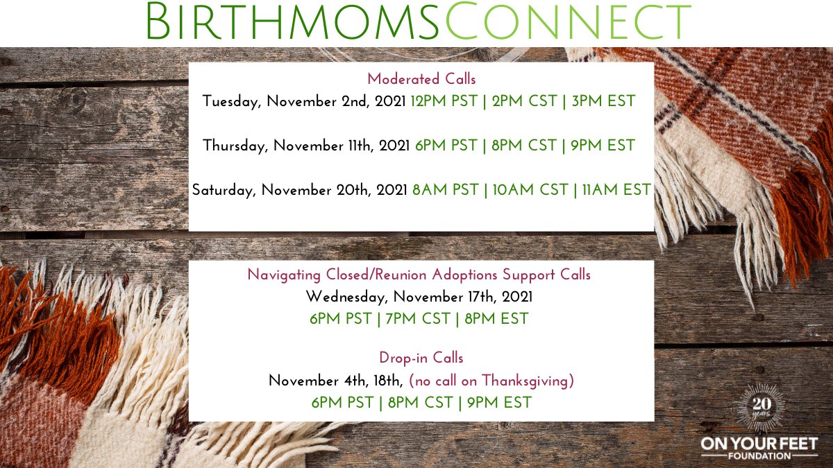 Here4Birthmoms's tweet photo. Birthmoms, you are not alone! Join us (via Zoom) for BirthmomsConnect, a safe space where you can surround yourself with a caring community of other birthmoms who understand and support you on your path. The calls are free, but registration is required: https://t.co/3xg1krz6ya https://t.co/DlVp1yV9A6