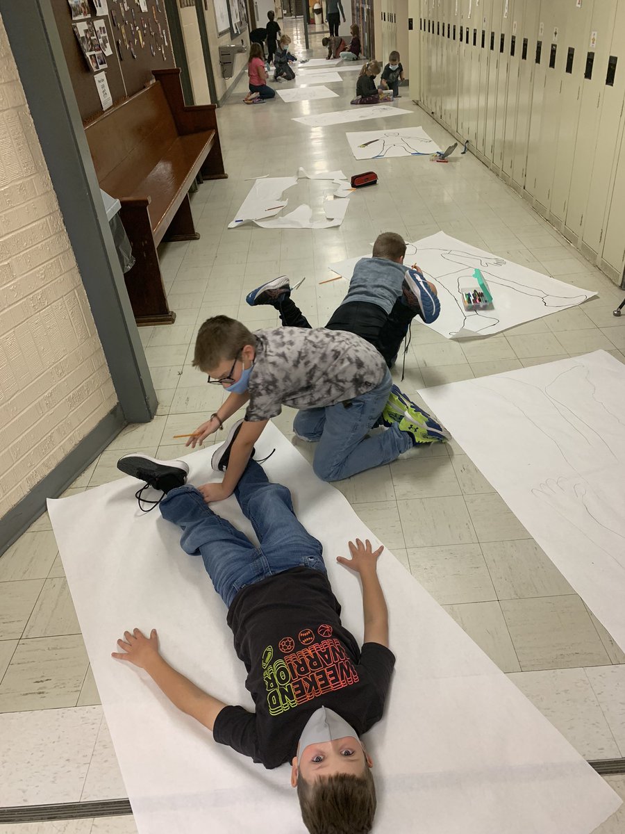 thuekim's tweet photo. The elementary end was busy today creating… ourselves. You can see our creations at this weeks book fair! https://t.co/dpkV5MiW0M
