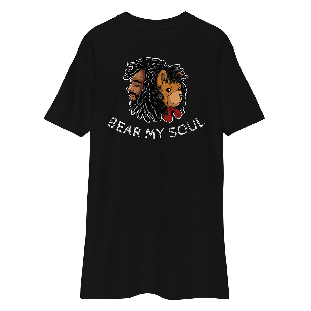 shopwitdabear's tweet photo. BEAR MY SOUL... That in itself is powerful. A tee designed to show that a Black Man isn't the many label stereotypes that are pushed on us. #BEARMYSOUL has many meanings. By some definitions, Bear means to endure, which many of us have endured and continue to endure. https://t.co/rWaTnoPNne