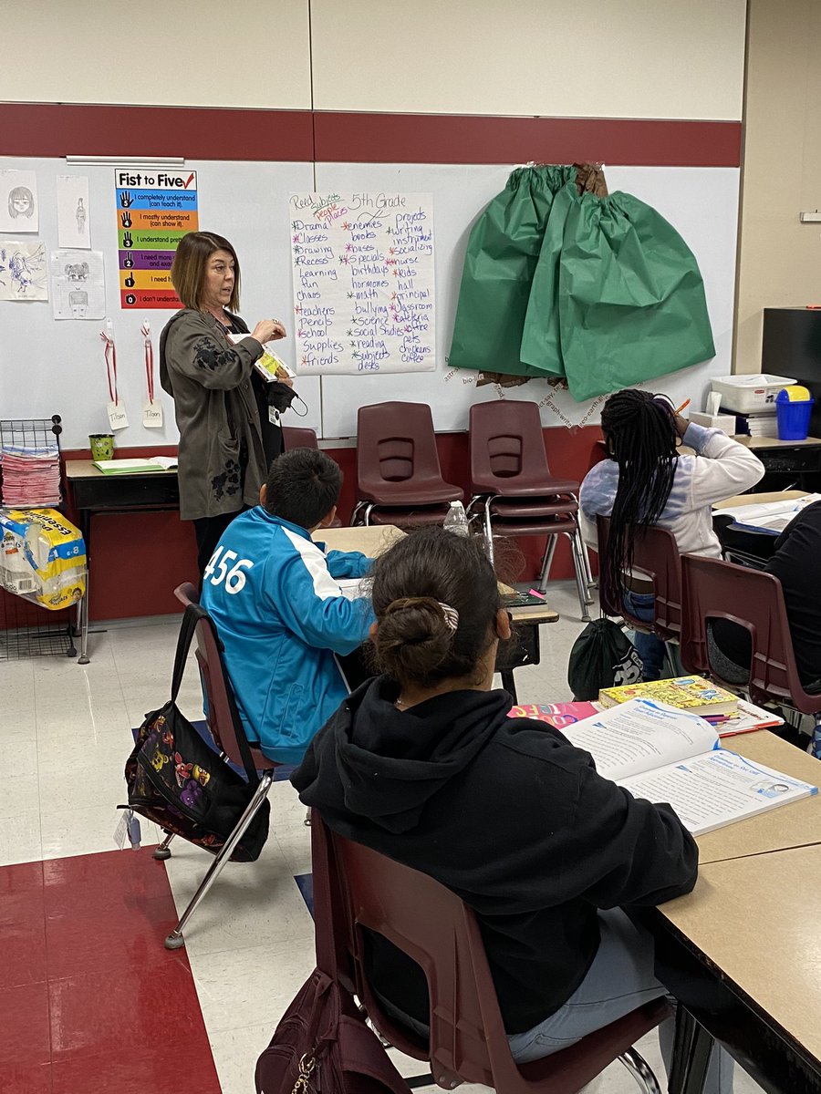 Today was PRINCIPAL’S BOOK OF THE MONTH day!! Students were so excited for “Milo Imagines the World” by <a href="/mattdelapena/">Matt de la Pena</a> . The moral of the story according to a 1st grader… “don’t judge a cover by the book” 😂 #woodstonereads #rootedwoodstone #neisdlibs