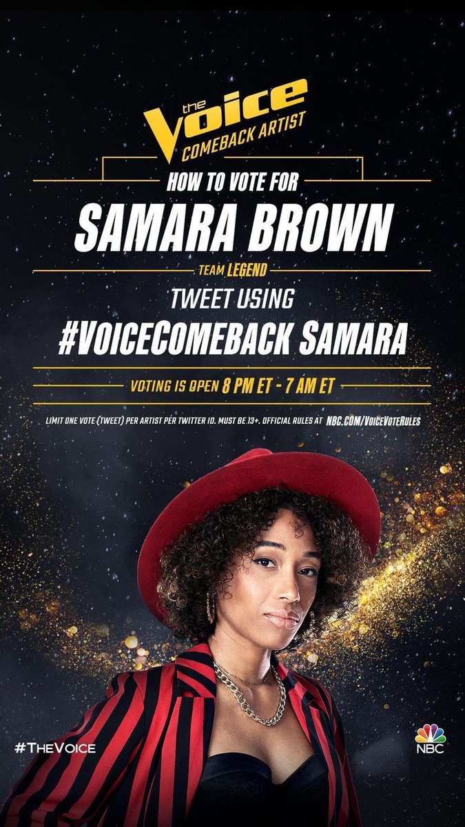 #voicecomeback SAMARA BROWN❤️❤️❤️❤️