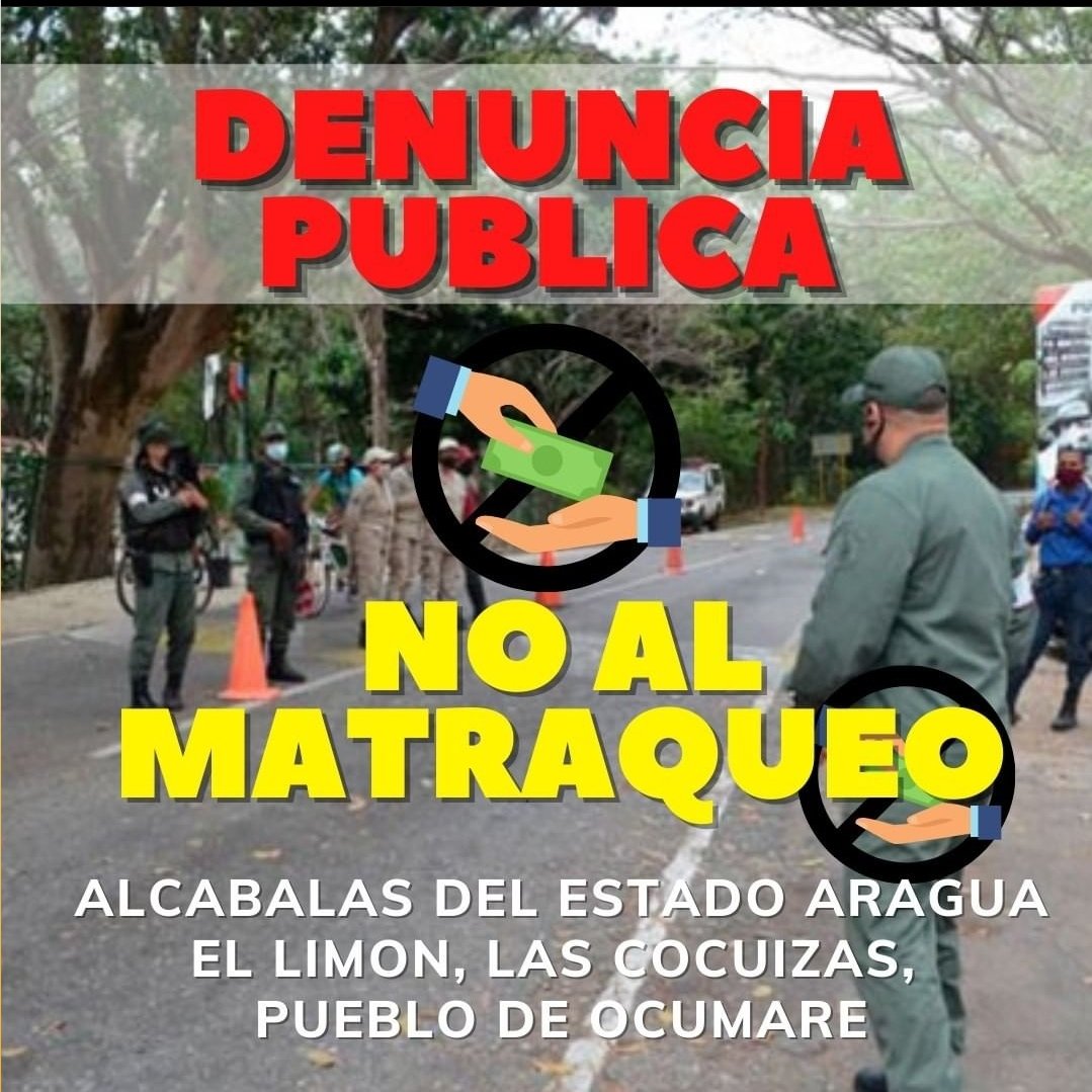 temporadista's tweet photo. DENUNCIA PUBLICA.... Alcabalas del Estado Aragua exigen hasta 40$ para el ingreso de buses turísticos al Parque Nacional Henry Pittier. 

e https://t.co/xmoqdGivJv