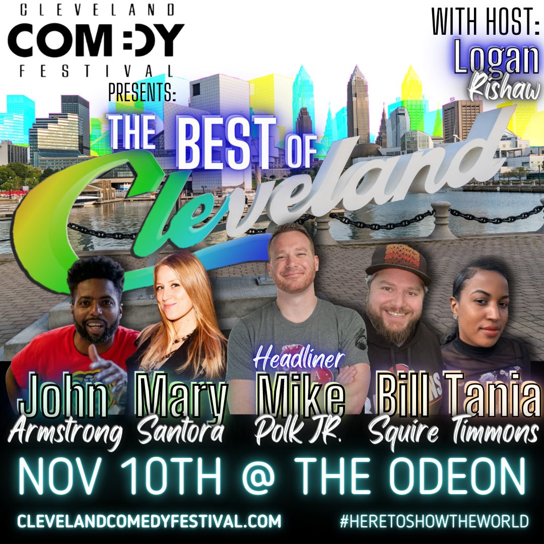 CLEcomedyfest's tweet photo. Cleveland! If you like your comedy #Raw then we’ve got a fun week coming up for you!
It’s the 14th Cleveland Comedy Festival featuring local names you know and I love PLUS some amazing national talent!
For showtimes and tickets head to 
https://t.co/gcbdMgbx5a https://t.co/9IEaBDz3tS