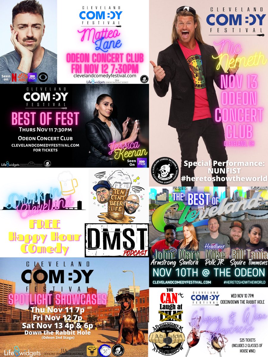 CLEcomedyfest's tweet photo. Cleveland! If you like your comedy #Raw then we’ve got a fun week coming up for you!
It’s the 14th Cleveland Comedy Festival featuring local names you know and I love PLUS some amazing national talent!
For showtimes and tickets head to 
https://t.co/gcbdMgbx5a https://t.co/9IEaBDz3tS