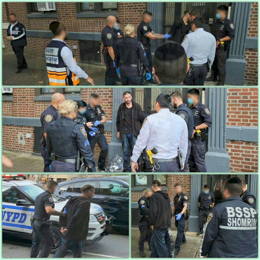 BPShomrim's tweet photo. We received a call after a #PorchPirate snatched a package from a porch on 55th Street near 12th Avenue. Thanks to the #TeamWork between our volunteers and @NYPD66Pct, the suspect was arrested and the stolen goods were returned to their owner. #RemainAlert https://t.co/1oQRIro8uC