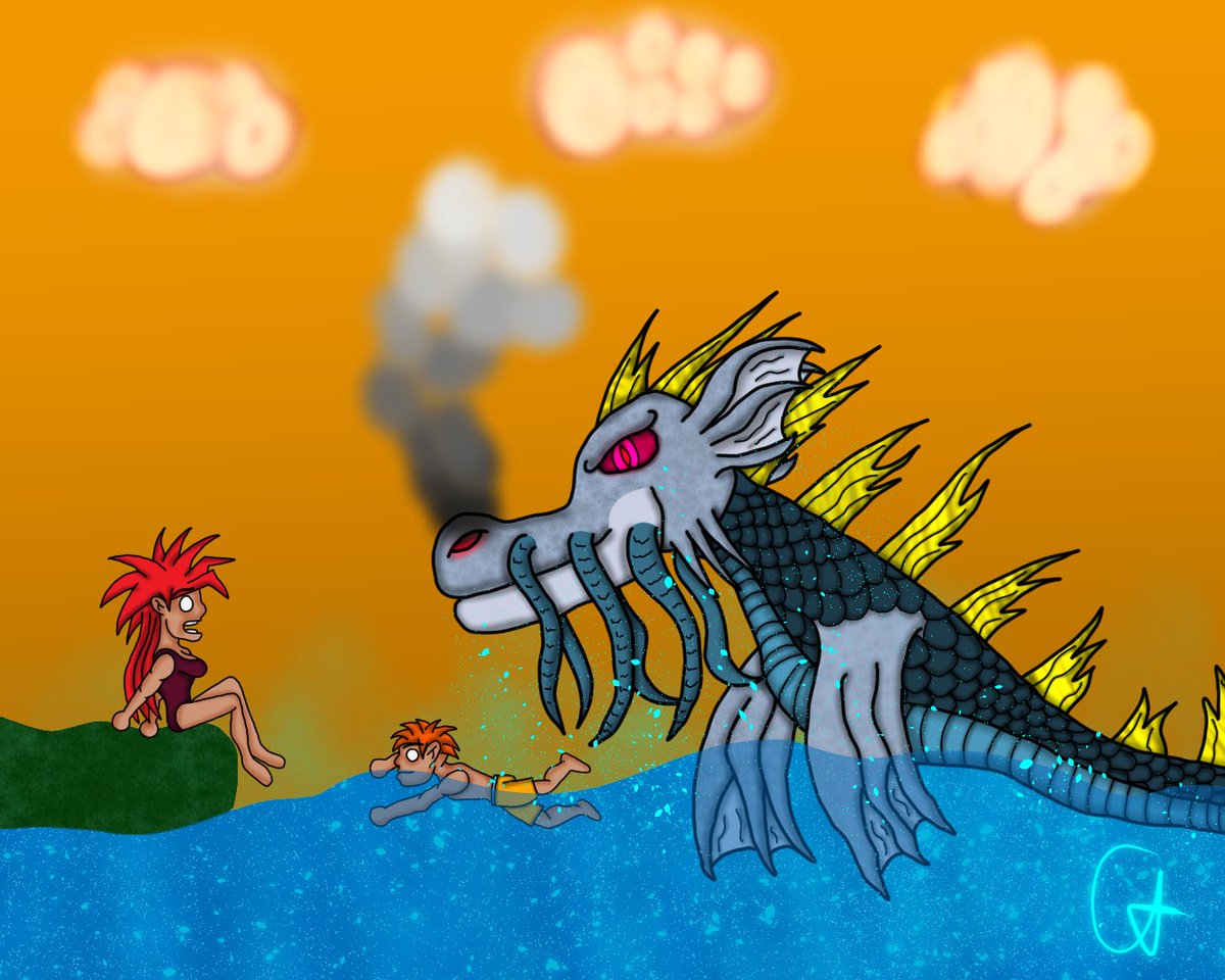 gojeroh's tweet photo. Artober Day 26
Prompt: Ripple
Creature: Leviathan
#AdventuresOfKaraAndErik 

#Juliartober #artober #artober2021 #Art  #Artwork #drawtober #drawtober2021 #draw #drawing #digitalart #gojeroh #christophertoro #day26 #ripple #leviathan https://t.co/iuTRHRCJbN