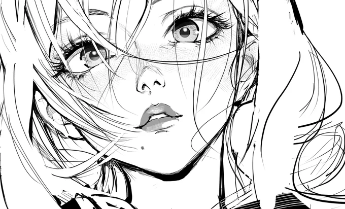 顔だけ落書き。 
