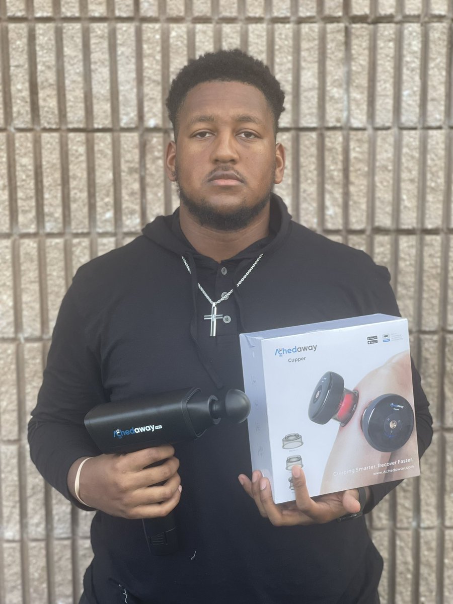 KvngJayWill's tweet photo. Thank you Achedaway for the opportunity! There’s nothing better than the Achedaway cupper and massage pro to help me stay ready throughout the week!
#nil #achedaway #ad https://t.co/y2JaLCEQEj