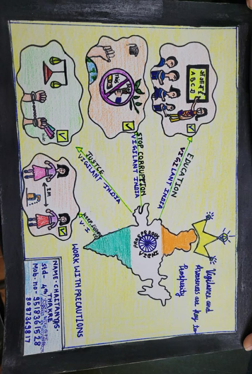 CVO_WCL's tweet photo. Under VAW 2021, a poster designing competition for wards of employees was organised at Chandrapur Area, Western Coalfieds Limited. Children showcased their creativity. Sharing the Glimpses of the same.
@CoalIndiaHQ @TeamWCL @CVCIndia @CoalMinistry 
#vigilanceawarenessweek2021 https://t.co/aUhS4PztOz