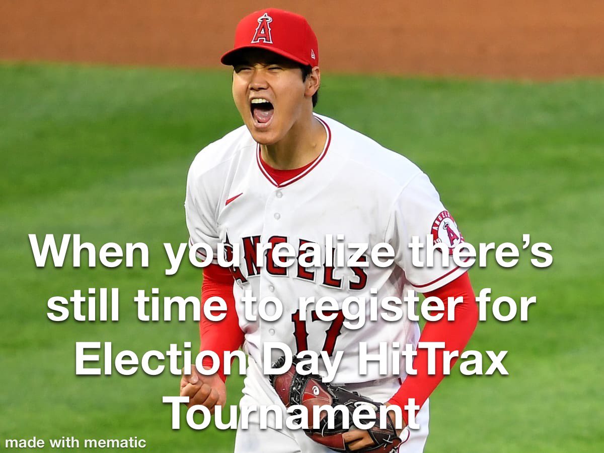 Election Day HitTrax Tournament 

Middle School Division : 9-Noon
High School Division : Noon-3 

Cost $100 per team of 4-6 players or sign up as an individual for $30 tournament is double elimination format. 

Use the link ⬇️ to register 
patriotsathleticclub.ezfacility.com/OnlineRegistra…