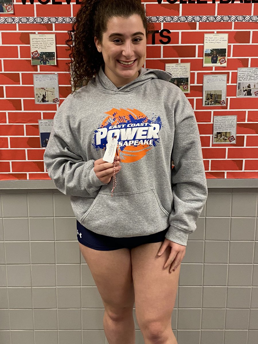wolf_vball's tweet image. After closing out last week’s District championship match at the service line Susanna was named this week’s Nail Award winner by her teammates. #levelheaded #driven