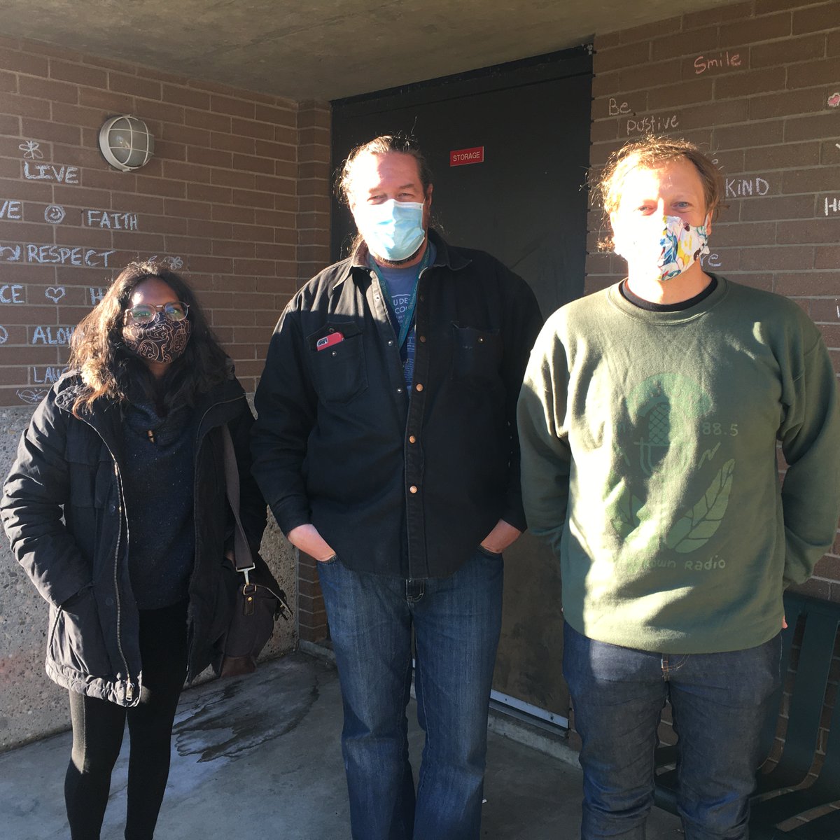 Today was a big day at the ICRWP! Mike (middle) and Rylan (right) wrapped up their roles with the program, and Akshya (left) had her first day! 🙂