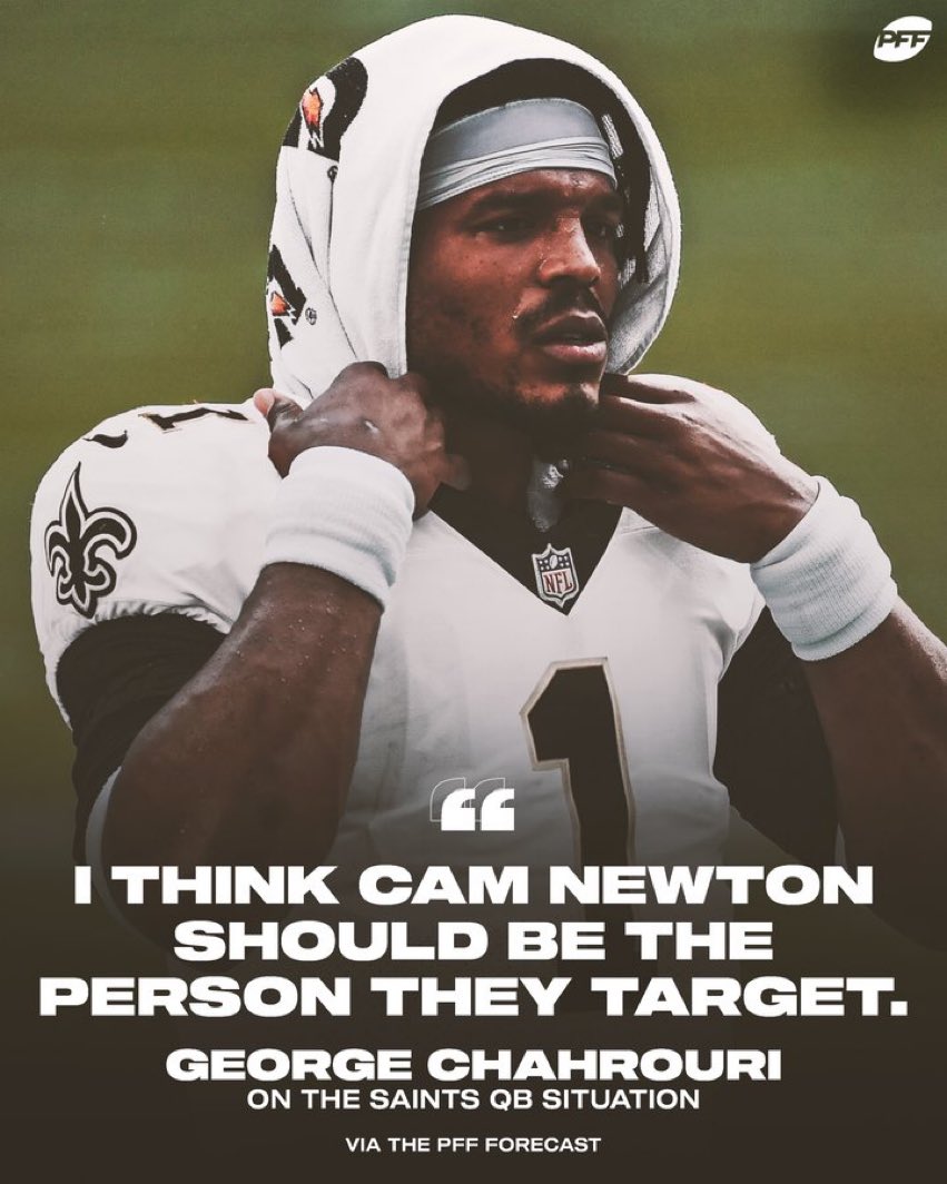 SheayreB's tweet photo. #sportsocialhub 

Do you guys think the @Panthers are going to resign @CameronNewton or the @Saints going to sign him? https://t.co/SyxkQnxK8M