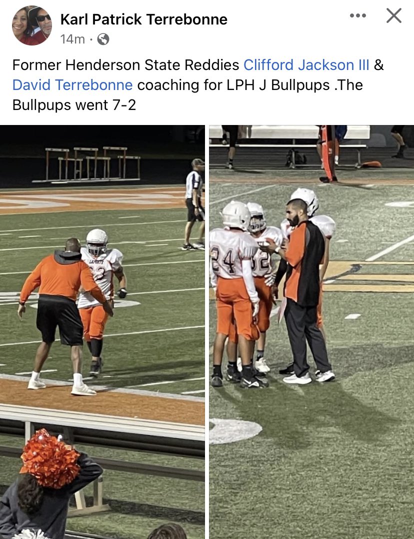 LPJathletics's tweet photo. @ReddiesFB send some more of your football boys down to La Porte, TX and come coach with us! @terrebonneHSU @CliffordJoseph_ https://t.co/xo2SAUhDxl