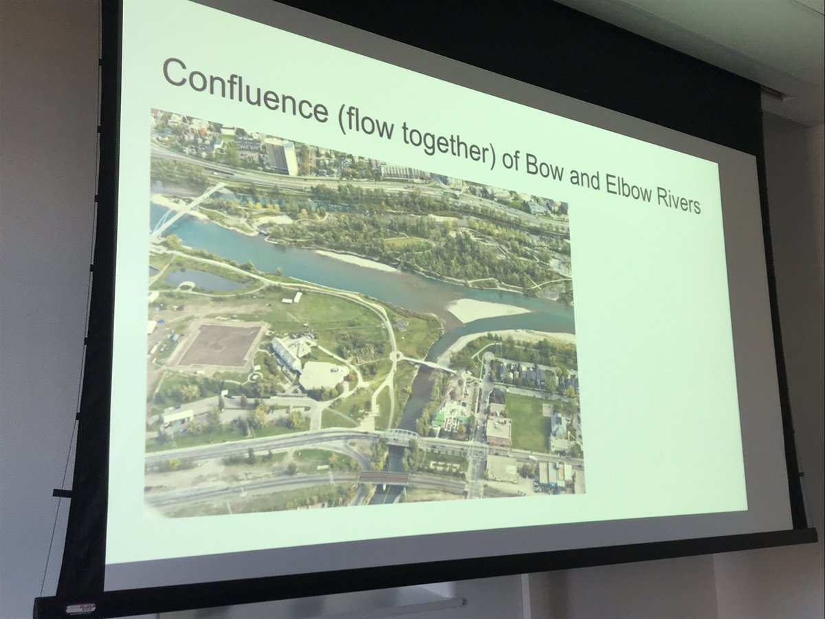 PalsClass's tweet image. Ask Me About: 
The story of Calgary (Moh’kins’tsis). Specifically, the historical and geographical significance of the confluence of the Bow and Elbow Rivers. #2School