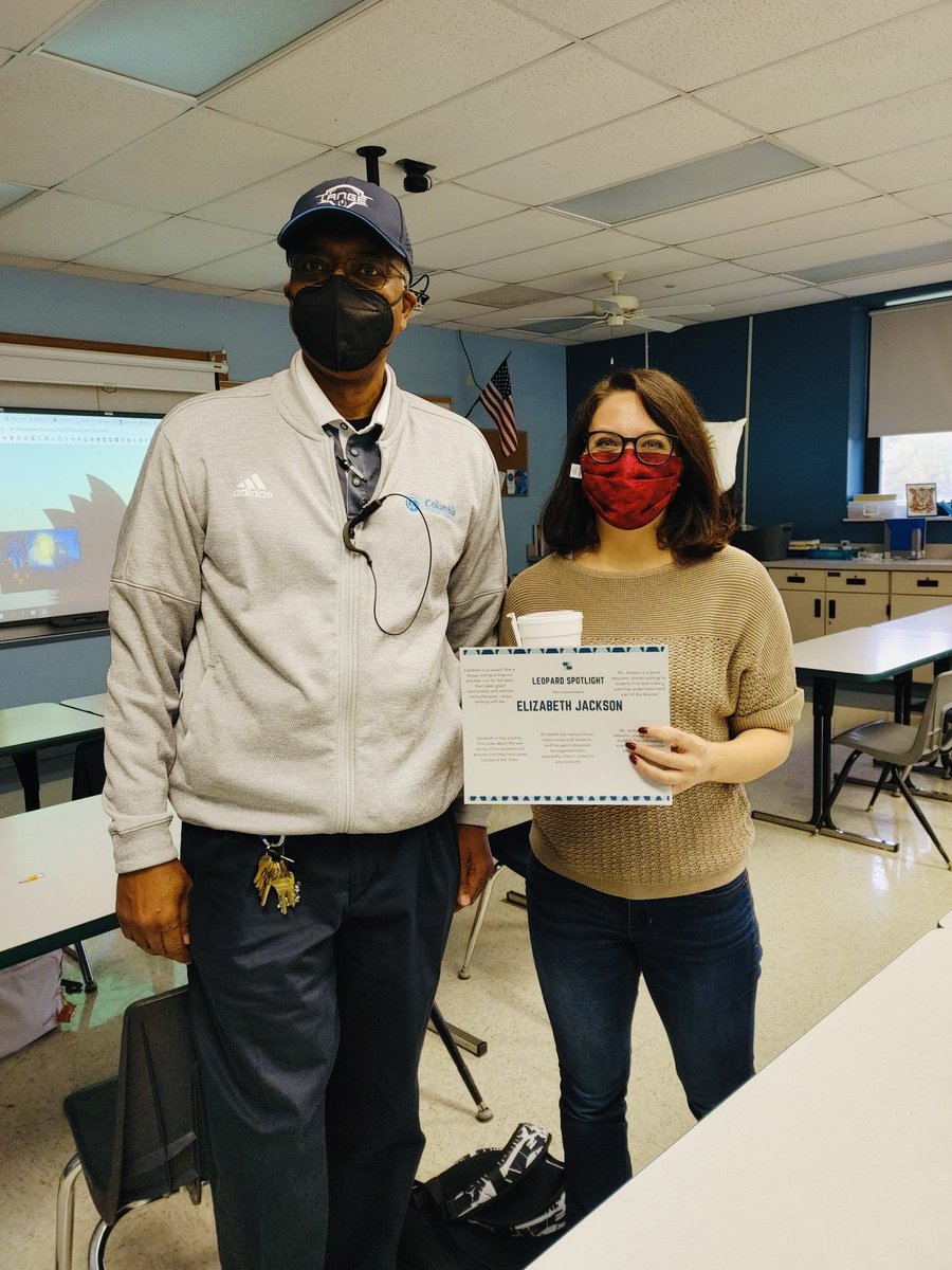 A_MinearAHL's tweet photo. This month I am going to spotlight some of our #LMSFAM that we’ve been recognizing this year. First up is Ms. Jackson! She teaches 6th grade ELA. Her colleagues said that she has a warm demeanor and is “always putting her students first!” Thanks for being #LMSbest #CPSbest 💙 https://t.co/eGeqeNlbfj