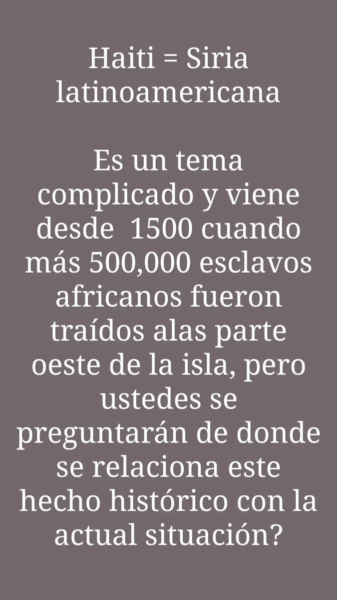 nelsonbfdez1's tweet photo. Saludos aquí comparto una pequeña parte  del tema Haití y mi opinión auelValdezRD1 @balboa41 @exitoso_soy @axlzpta @CornelioMella @AnselCorona espero que le puedan entender la primera sesión de los orígenes del actual problema , según mi perspectivas. https://t.co/JfzsAQd6Gx