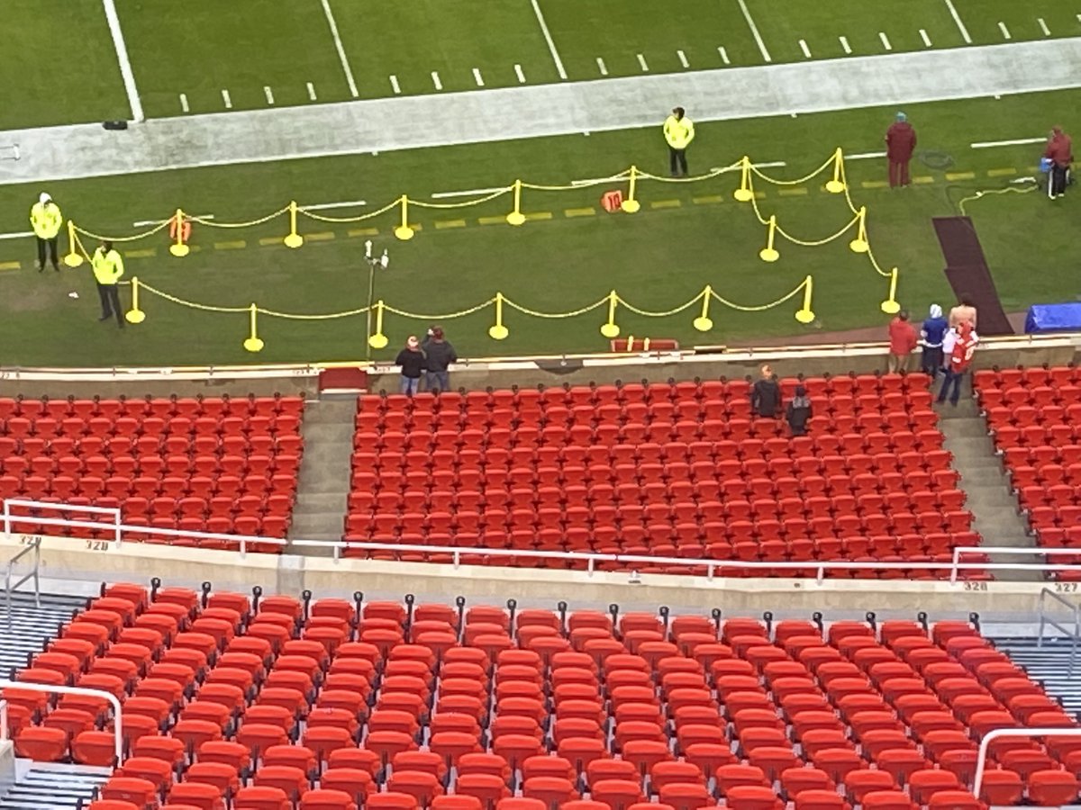 Really thoughtful that the Chiefs have a special section within the VIP section roped off for Mahomes’ brother’s TikToks