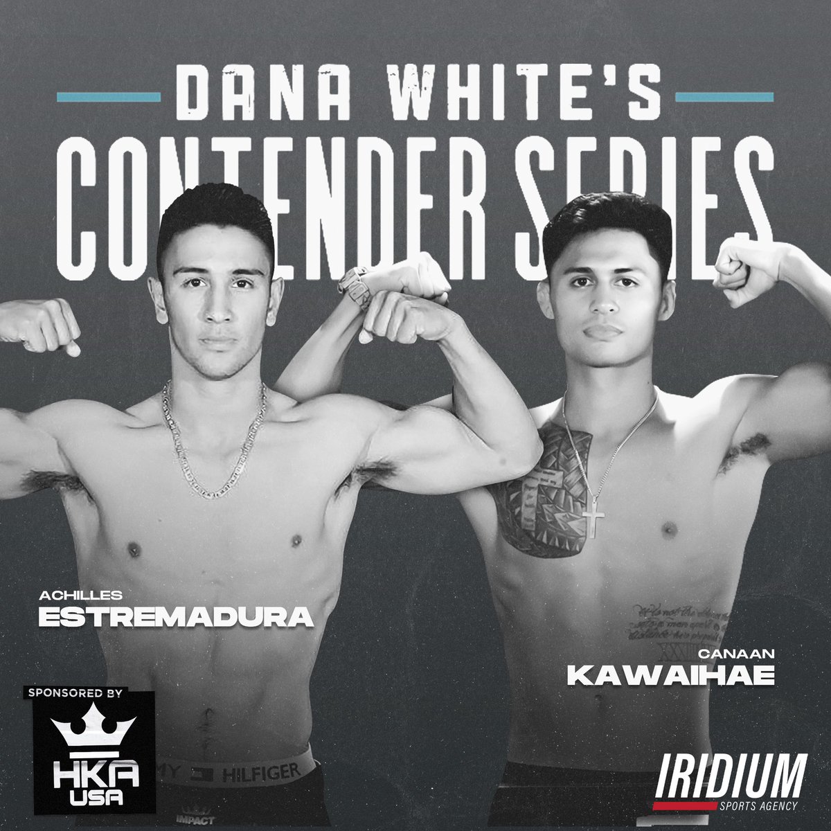 🚨 #TeamIridium hammers <a href="/Achilles_Fight/">Achilles Estremadura</a> &amp; <a href="/canaan_k/">canaan kawaihae</a> throw down for <a href="/ufc/">UFC</a> contracts at #DWCS ✍🏾 #TheDarkside

READ ➡️ iridiumsportsagency.com/post/team-irid…