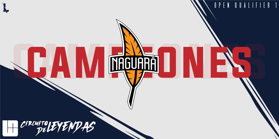 Felicitaciones a @NaguaraGG  por ser los campeones de este primer abierto clasificatorio, y por todo el apoyo al proyecto tan grande que se esta armando.

#BeLATAM #BeLegend