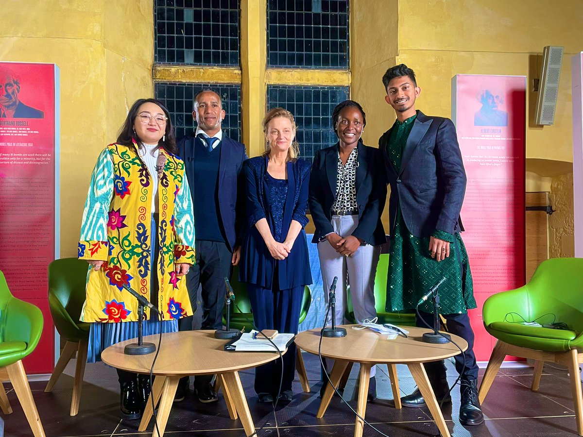 SahilV_Shah's tweet photo. Quick trip to Scotland for #COP26 to speak at @IFoundGlobal’s great event at Stirling Castle on climate change and nuclear weapons alongside @HyabYohannes, @Hello_Gera, and @LydiaAkinyi 💫 https://t.co/ava0qUarjb