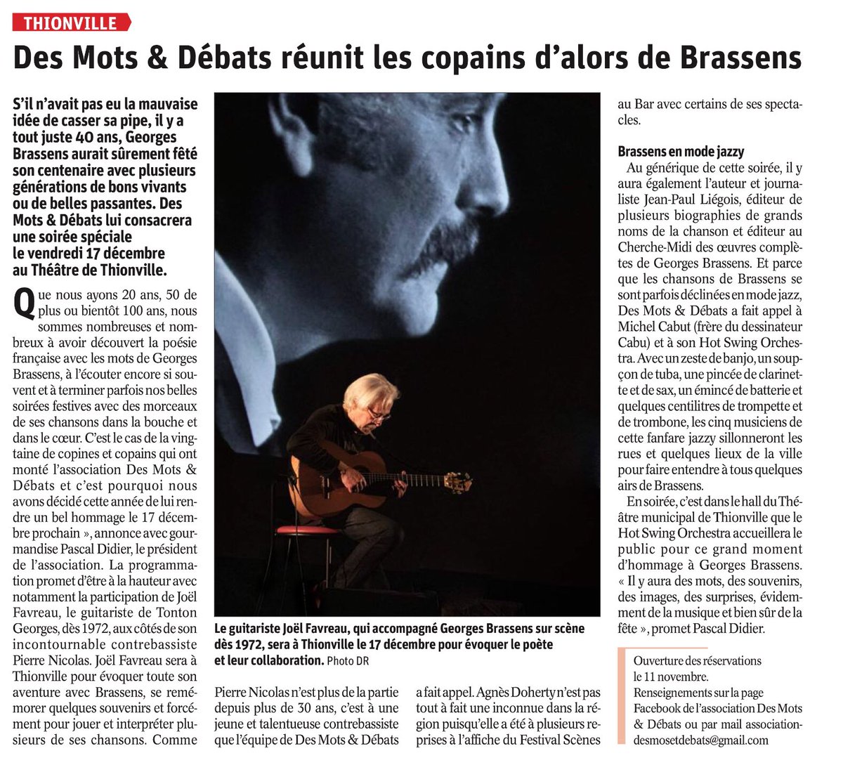 jlmalys's tweet photo. Amies et amis de Moselle, Meurthe-et-Moselle, Meuse et environs

Faites une croix ÉNORME à la date du 17 décembre !!!

Émotions, rythmes, poésie, rires, tendresses… et un zeste de grivoiserie élégante.

Merci  @lerepu !

Plus de précision bientôt sur le site des @dmdb57 https://t.co/KaESTlF63I