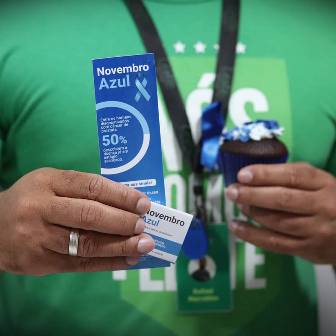 lestetelecom's tweet photo. Conscientização também é prevenção! 💙

Um pouco de como foi a campanha do Novembro Azul hoje aqui na Leste! 

Novembro Azul. Mês internacional de conscientização e prevenção do câncer de próstata. 

💚💚💚

#novembroazul #lestetelecom #fibraótica #fibraóptica #internet https://t.co/wn41O7wINV