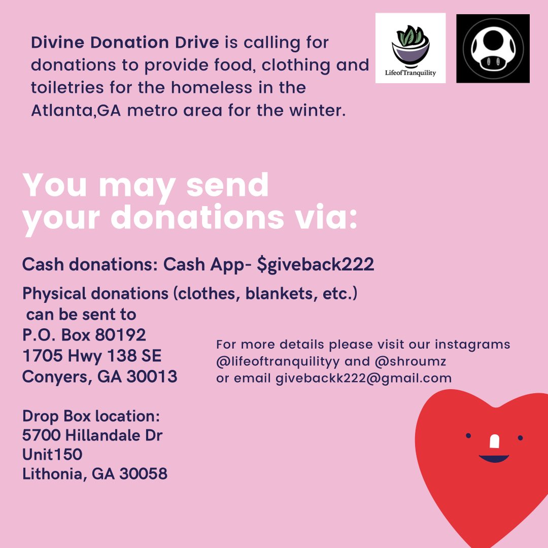 blzygrl's tweet photo. Letโs help the homeless this winter!! #divinedonationdrive #helpthehomeless #donate #charity #helpthecause https://t.co/9hqUOlz7bg