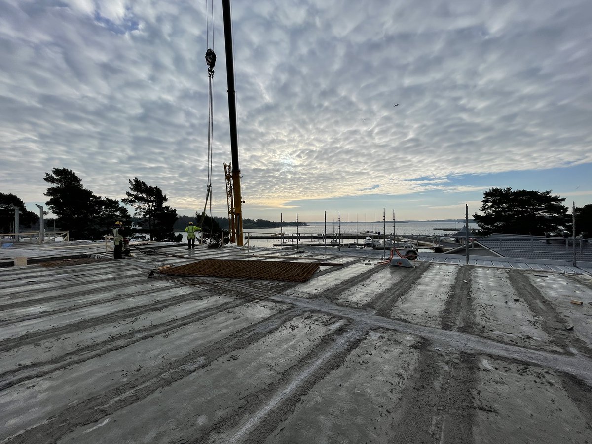 Kasnäsin uusi rakennus edistyy ja siinä tulee olemaan upeat näköalat #kasnäs #saaristo